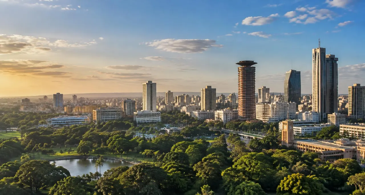 Nairobi city skyline, home of Kasi’s headquarters